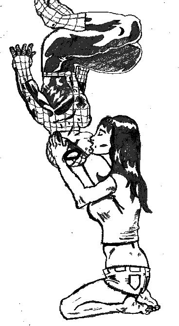 Spider-Man & Mary-Jane making out by Chibodee