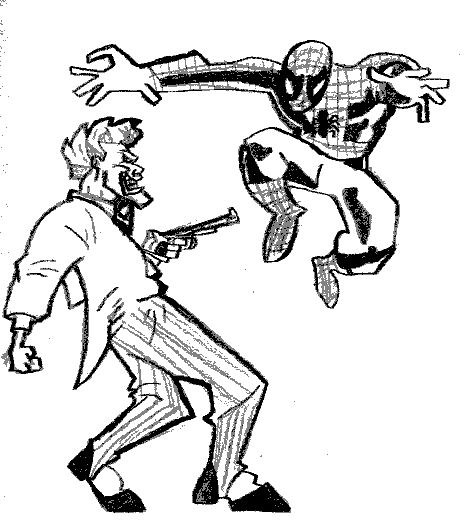 Spider-Man vs. The Joker by Chibodee
