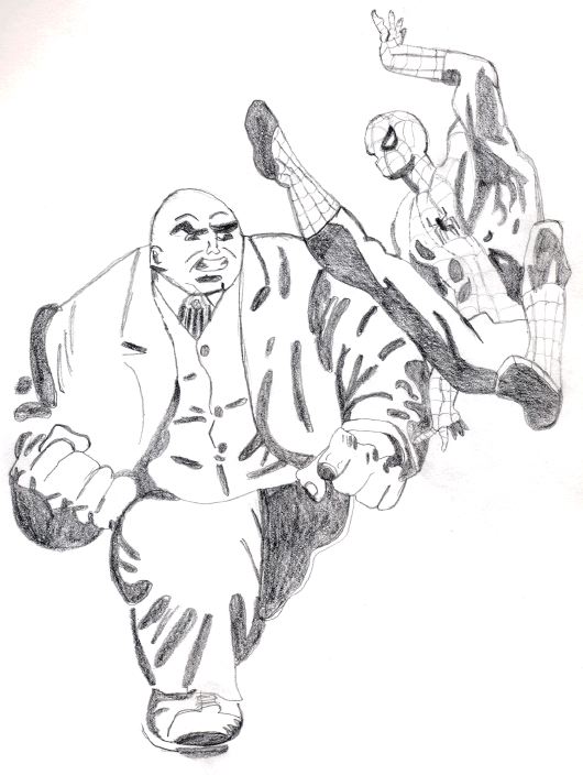 Spider-Man vs. The Kingpin by Chibodee