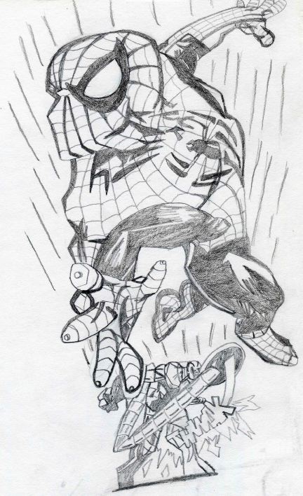 Spider-man vs. The Scorpian by Chibodee