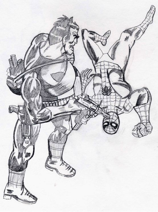 Spider-Man vs. The Punisher by Chibodee
