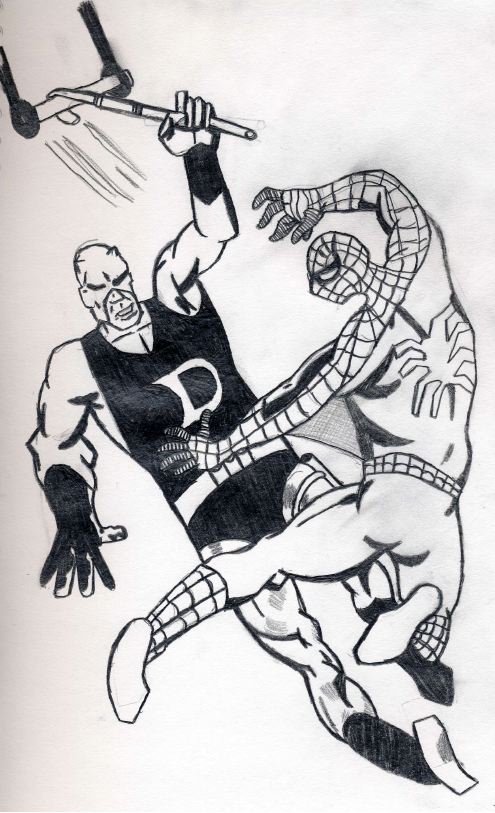 Spider-Man vs. Dare Devil by Chibodee