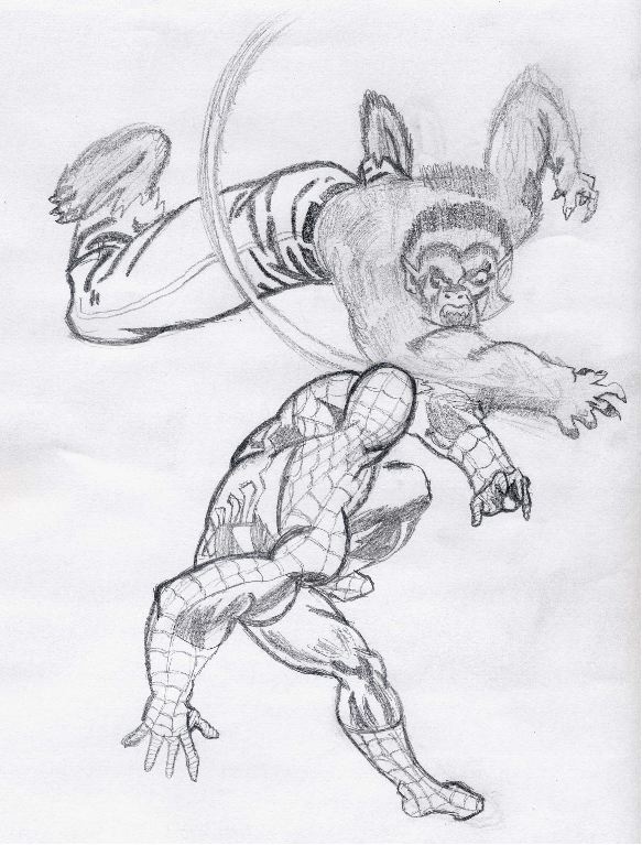Spider-man vs. The Werewolf by Chibodee
