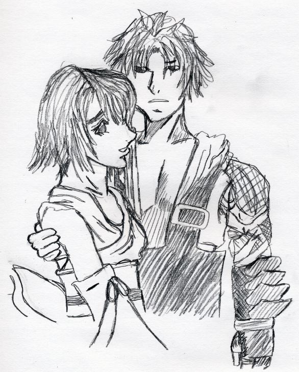 Yuna and Tidus by Chibodee