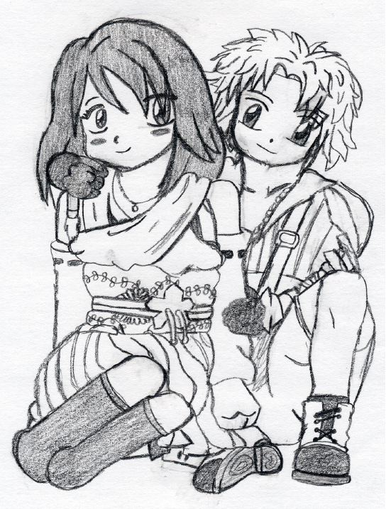Tidus and Yuna by Chibodee