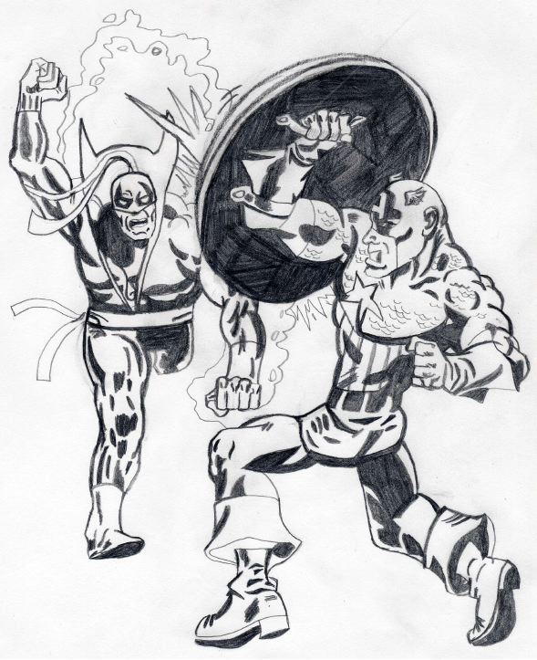 Iron Fist vs. Captain America by Chibodee