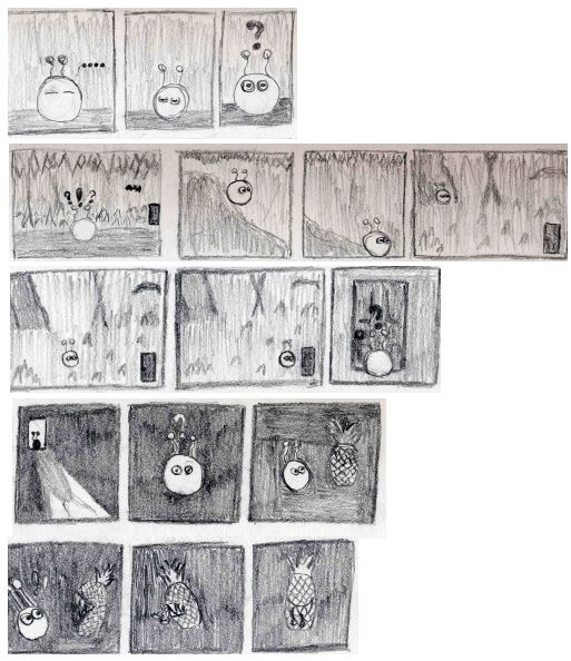 Pinapple Munch storyboards by Chibodee