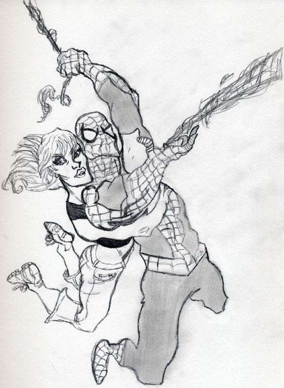 Spider-man and Mary-Jane by Chibodee