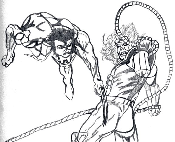 Wolverine vs. Omega Red by Chibodee