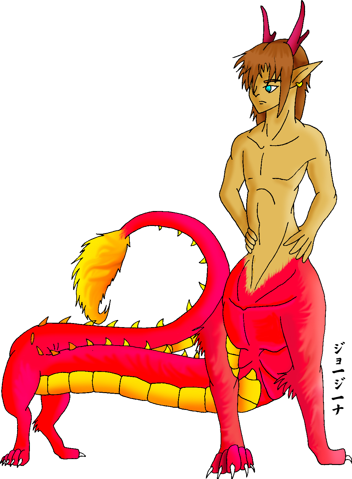 Dragon-taur by Chickibo