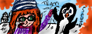 Color Miiverse Splatoon Drawing *Team Southpole!* by Chila