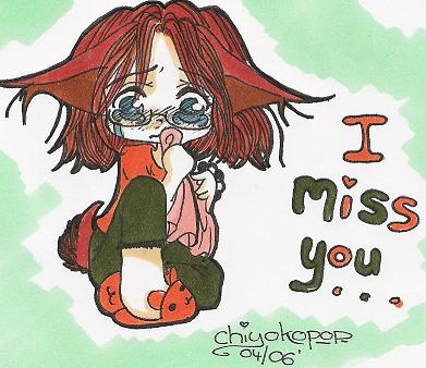 "I miss you.." by Chiyoko-chan