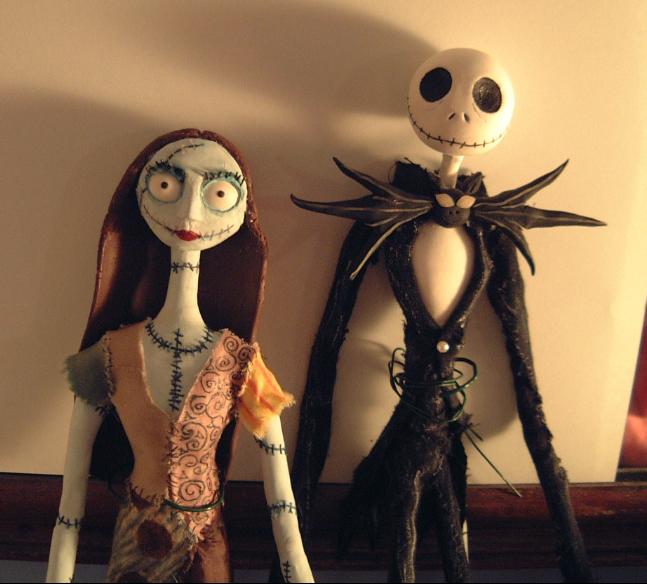 Jack and Sally figures by Chizpurfle52595