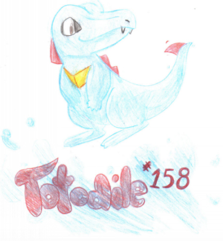 ^w^ Totodile by Chizzy