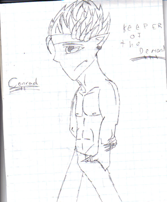 Conrad (warning he has no shirt on) by Cho_Gakkai