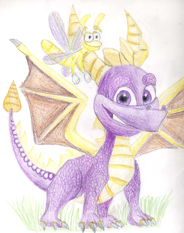 Spyro and Sparx by Choco_Chick_87