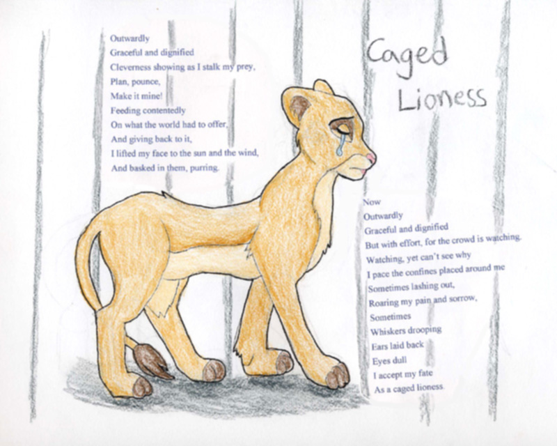 Caged Lioness by Choco_Chick_87