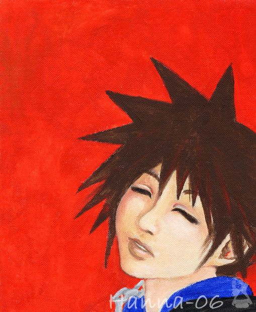 Acrylic painting - KH Sora by ChocolateCappuccino
