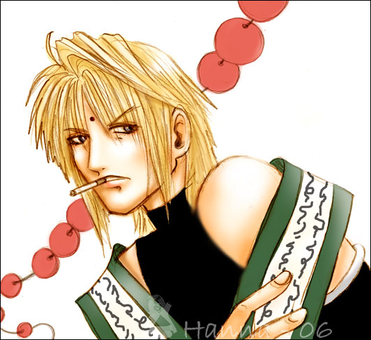 Sanzo with his sutra. by ChocolateCappuccino