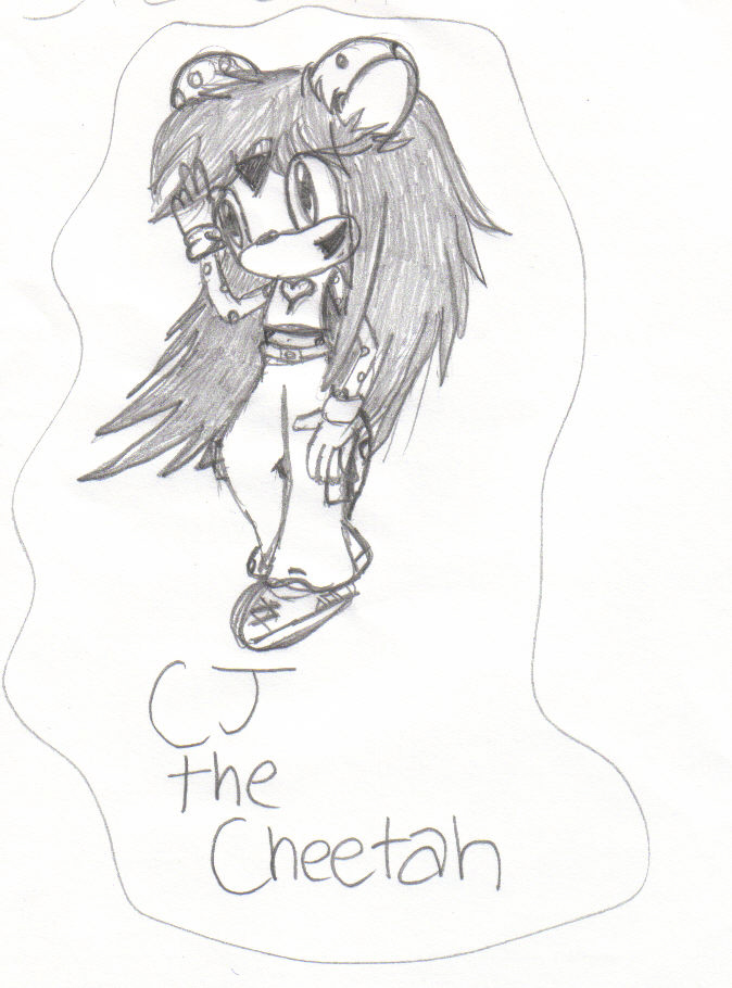 CJ the Cheetah - Uncoloured by ChrissieGirl