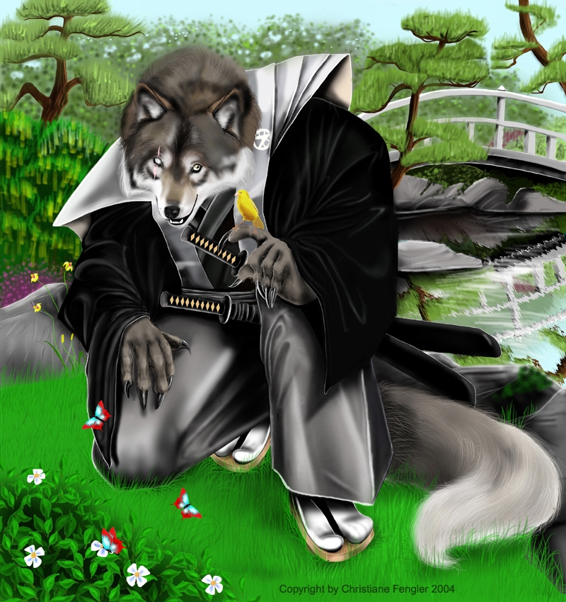 Samurai wolf by Christiane