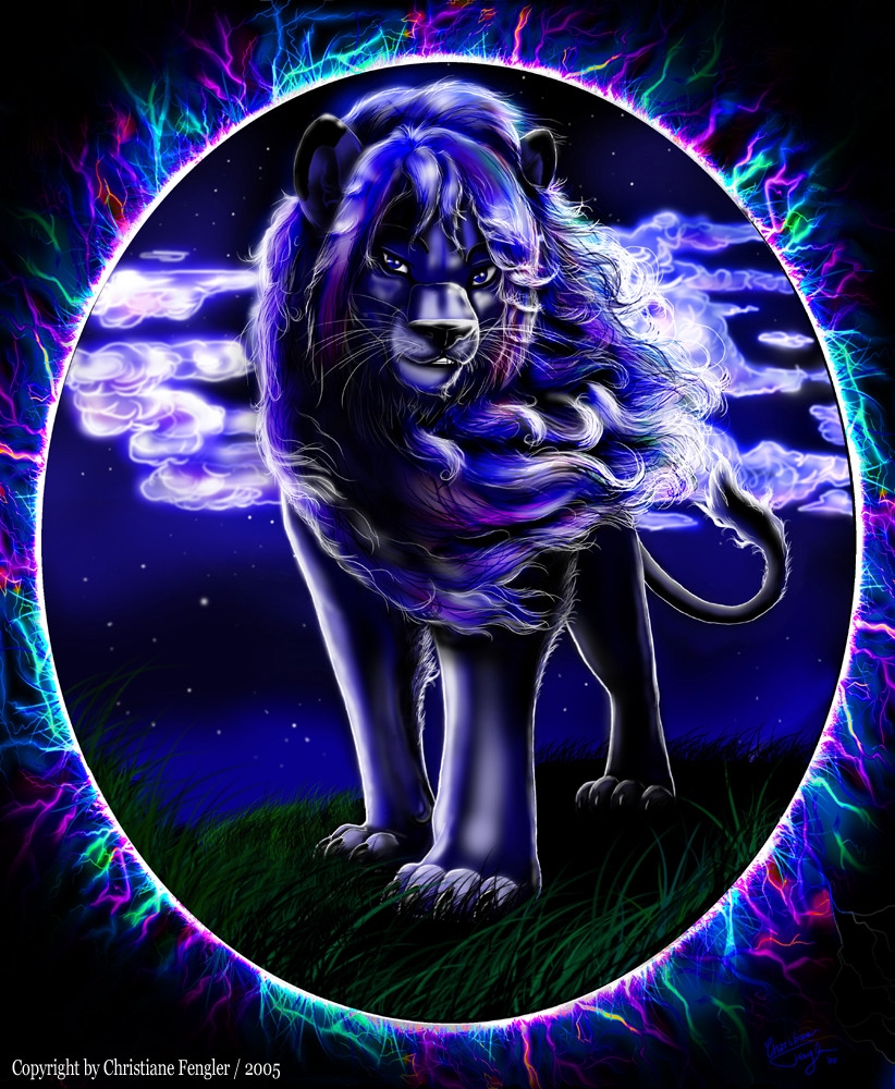 BLUE LION by Christiane
