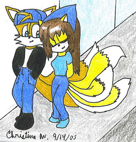 Teens Tails and Christina by Christina_the_Goldenfox