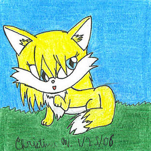 Foxy Cat by Christina_the_Goldenfox