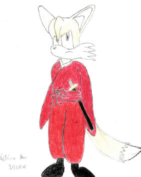 King Hiei the Cross Fox by Christina_the_Goldenfox