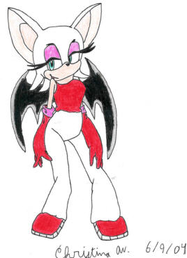 Rouge in Her Dancing Outfit by Christina_the_Goldenfox