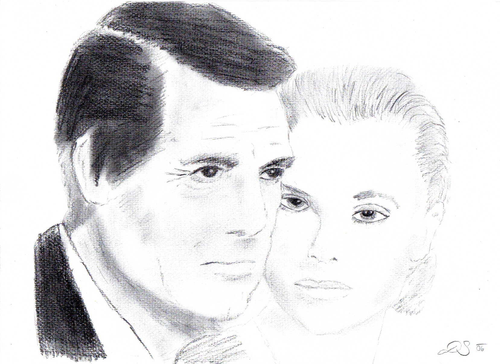 Cary Grant & Grace Kelly by Cilmeron