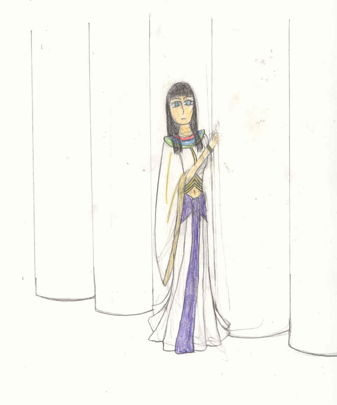 Egyptian Priestess (Colored) by Cleopatra