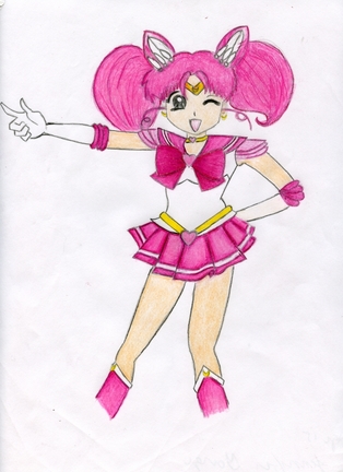 Sailor Chibi Moon (colored) by ClerksX