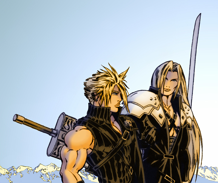 Cloud and Sephiroth - Peace... by Cloudyfan