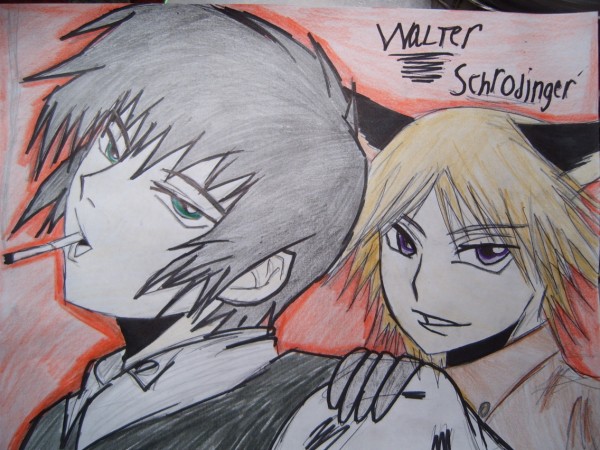 Young!Walter and Schrodinger ^_^ by Cloudyskiez