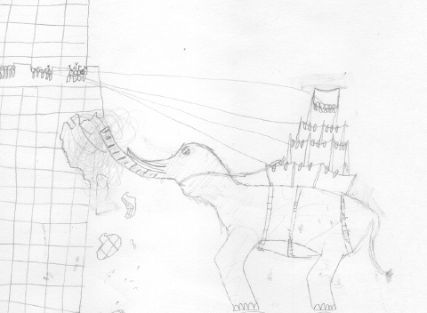 War Elephnt (Uncolored) by Clueless