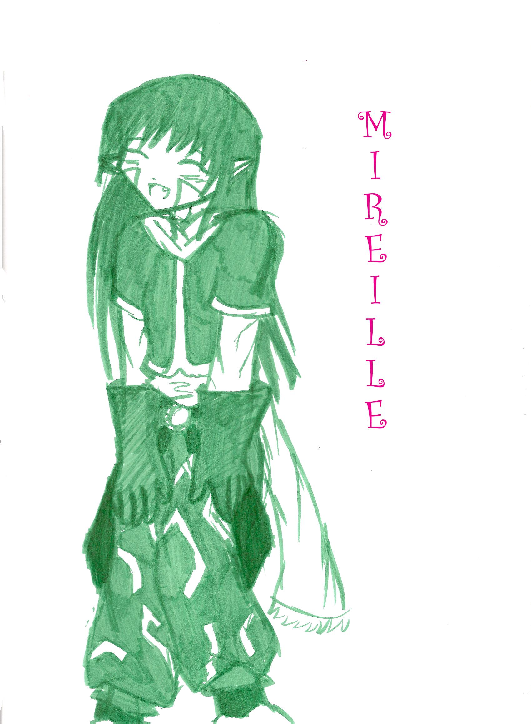 Green Mirei-chan! by CoStanleyQueen5