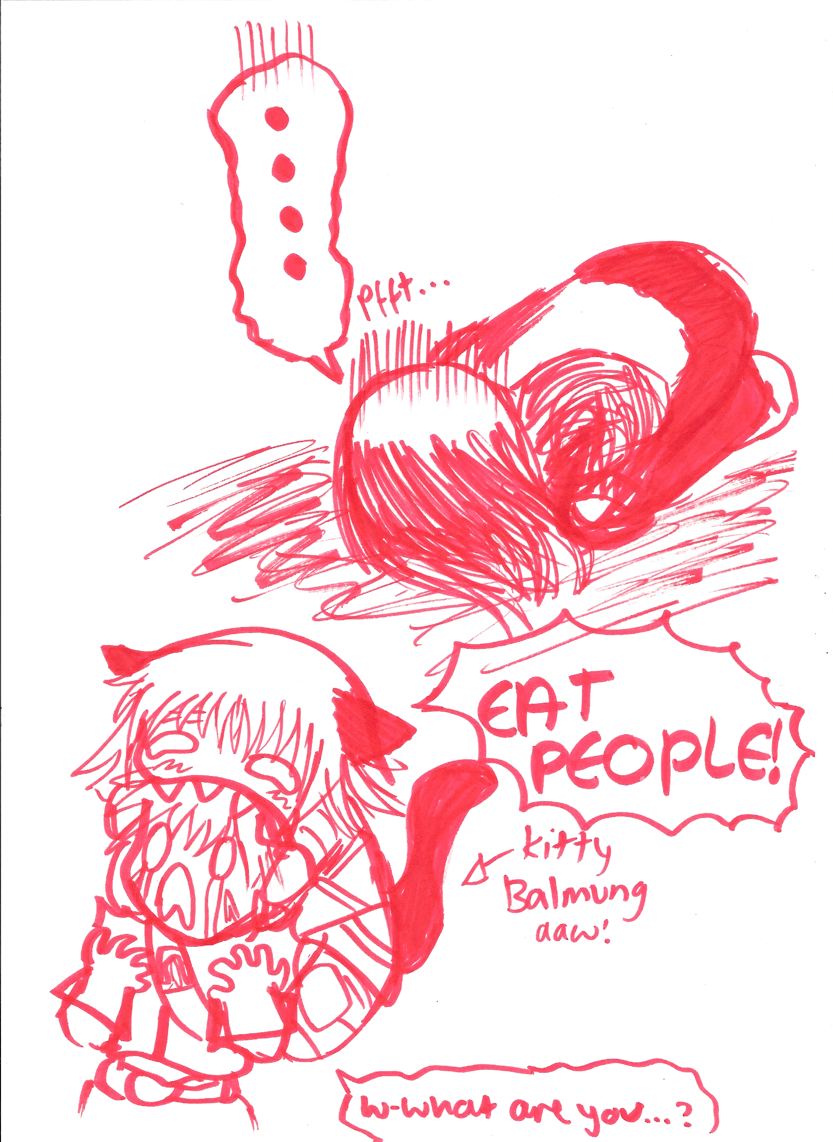 BALMUNG EATS PEOPLE. by CoStanleyQueen5