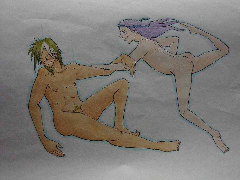 Naked Legault and Heath by Coffee
