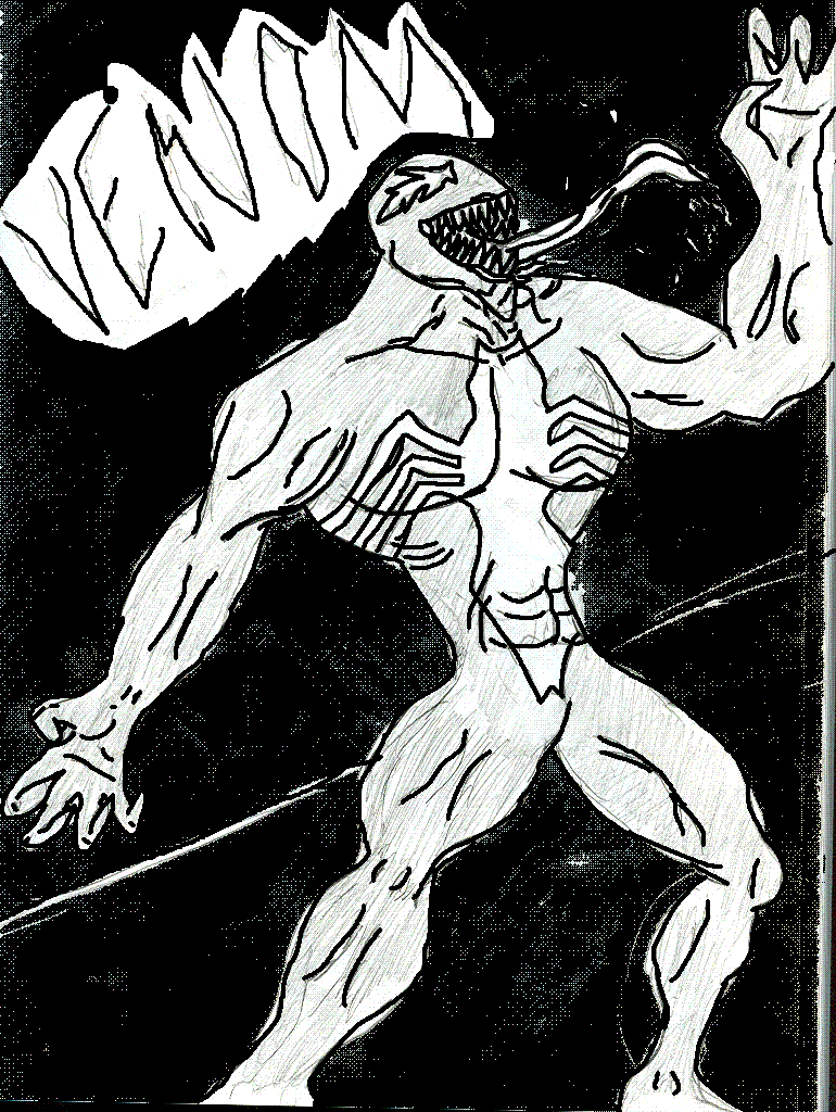 Venom (inked) by ColeDG426