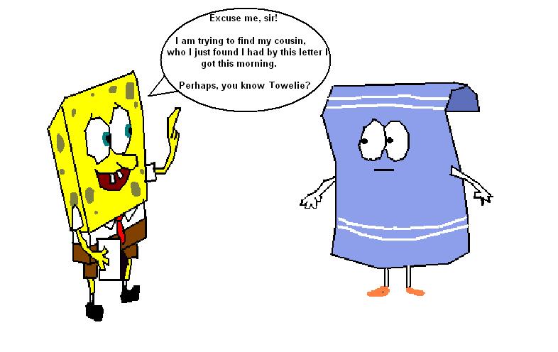 SpongeBob meets Towelie by ComedyLiker23
