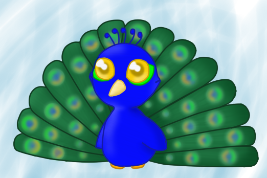 Chibi Peacock by Cool-Mojo-Sis