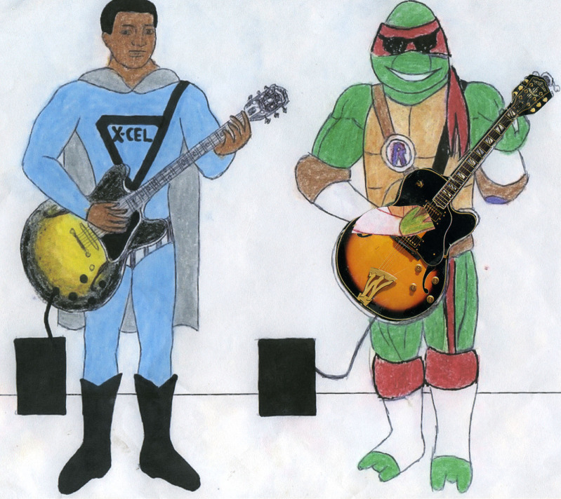 Raph & Ex-Cel Teen; Super Guitarists by Cool_67
