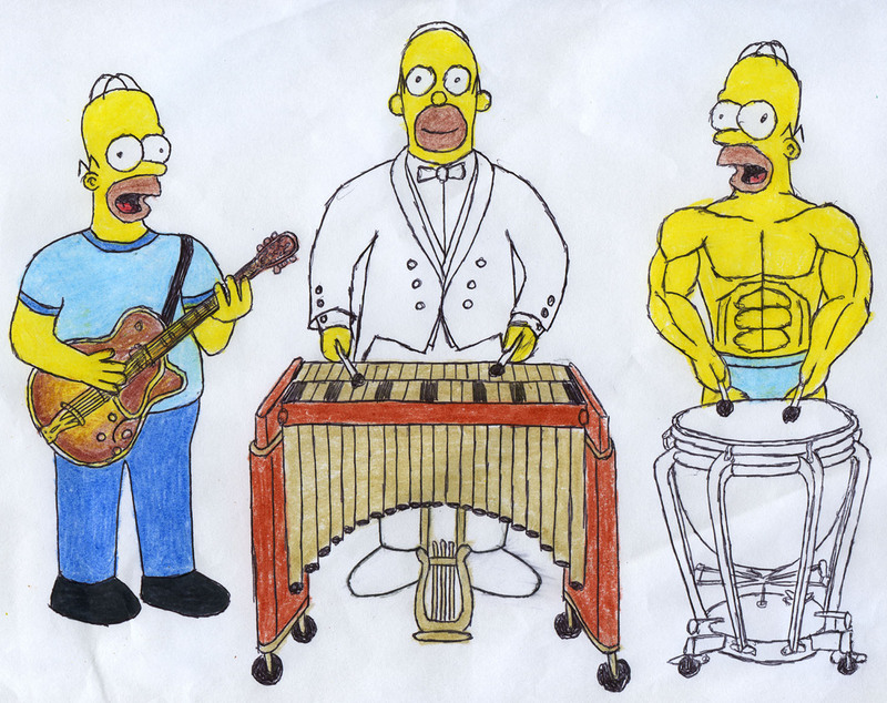 The Homer Simpson Band by Cool_67
