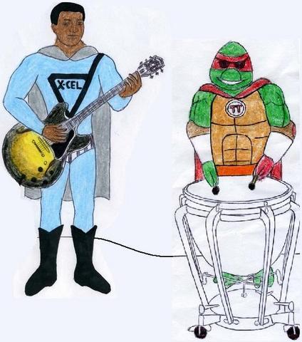 Ex-Cel &amp; Turtle Titan Jam by Cool_67