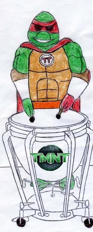 Turtle Titan playing a TMNT tympani by Cool_67