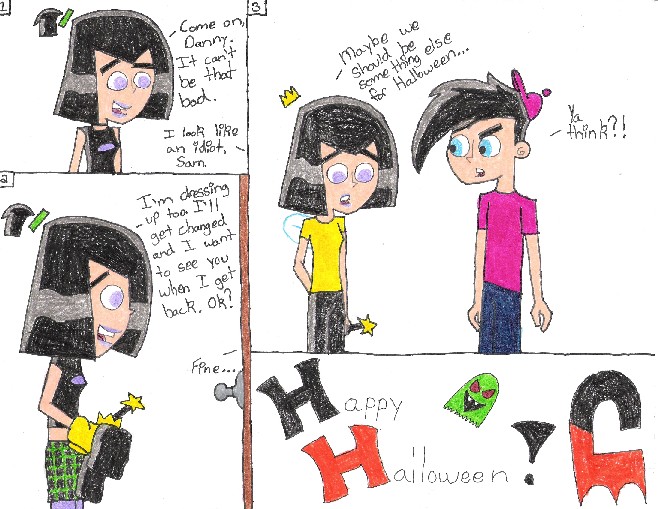 Sam and Danny Halloween Comic Thing by Coolstra