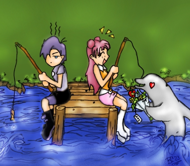 Fishing! ^_^ by Corgi23