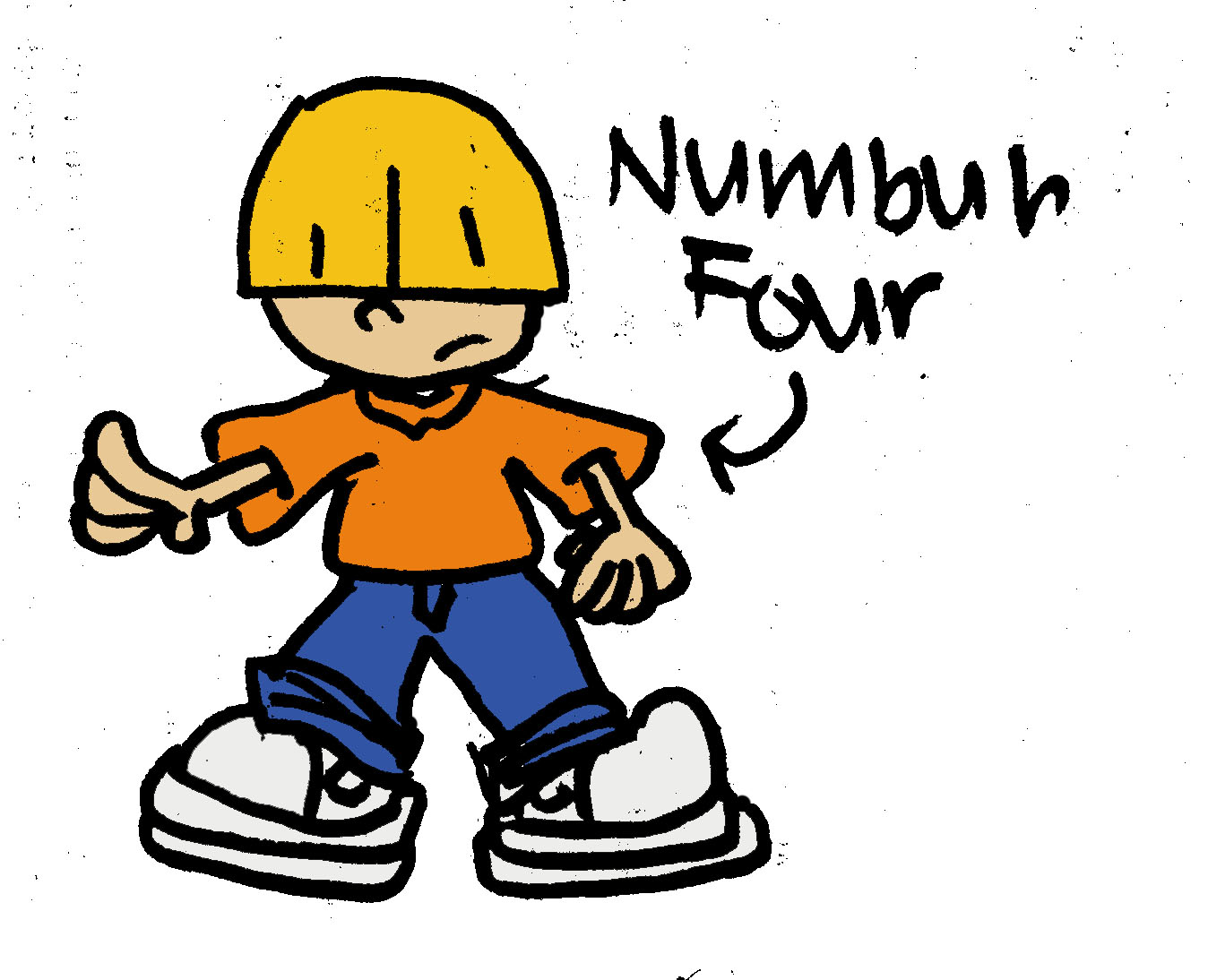 Scribble--Numbuh 4, coloured by Cornpeanut