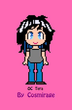 My OC Tera (in Sprite) by Cosmirage